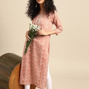 05c08924-037c-4102-b0e6-8101e65b39d81617792817156-Varanga-Peach-Bandhani-Printed-Embroidered-Kurta-69516177928-2