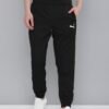 Men Black Solid Straight Fit dryCELL ACTIVE Woven Joggers