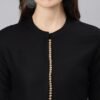 Women Black Ethnic Motifs Printed Kurta with Palazzos & With Dupatta