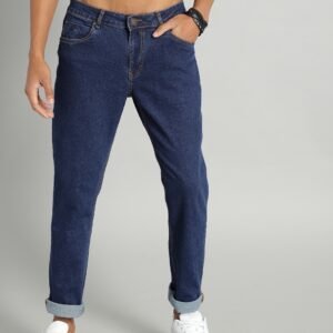 Men Blue Slim Fit Mid-Rise Clean Look Stretchable Jeans